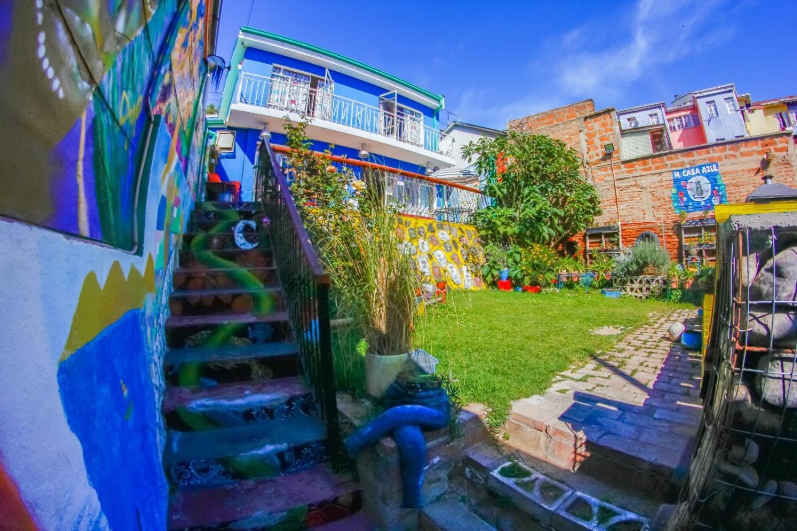 La Casa Azul Hostel Valparaíso Eksteriør billede