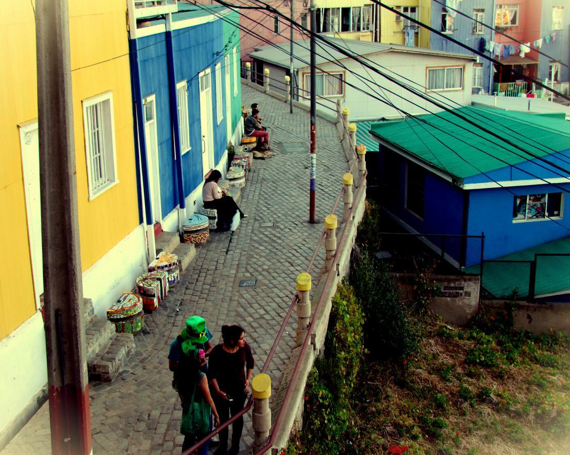 La Casa Azul Hostel Valparaíso Eksteriør billede