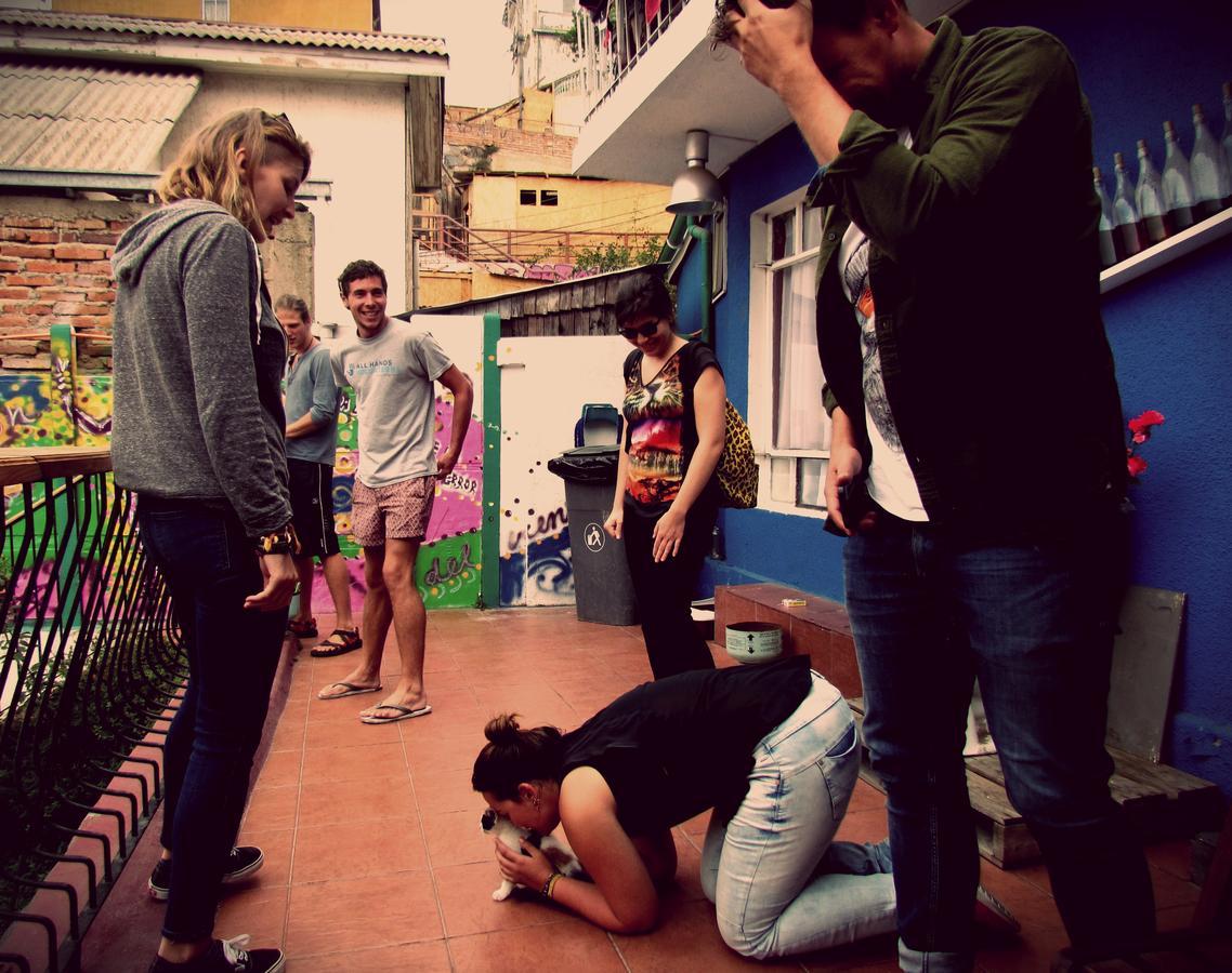 La Casa Azul Hostel Valparaíso Eksteriør billede